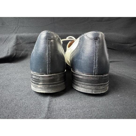 British Isles Collection Men's Brogue Shoes Black White Leather Size 7.5 - Picture 6 of 8